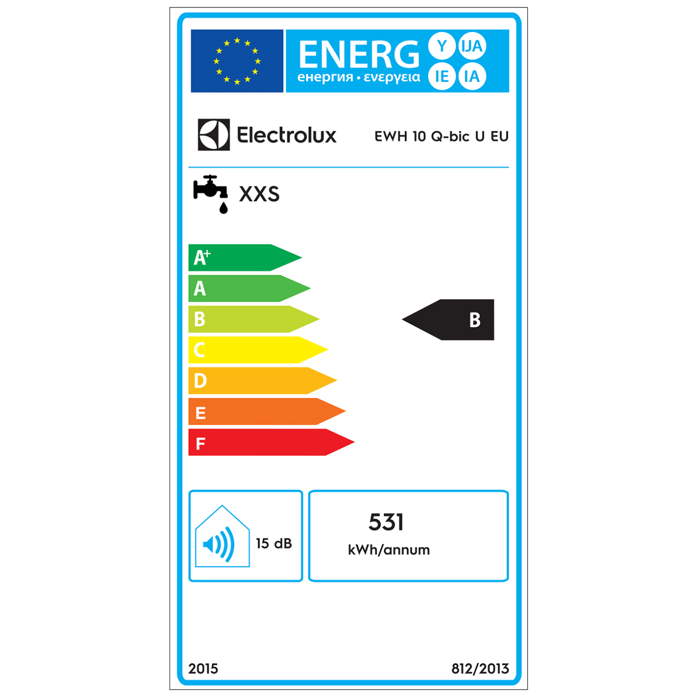 Electrolux Bojler 10 lit., Cijevni električni grijač (TEN), 2kW, IPX4 - EWH 10 Q-bic U EU Electrolux Bojler 10 lit., Cijevni električni grijač (TEN), 2kW, IPX4 - EWH 10 Q-bic U EU | EbroTrade d.o.o.